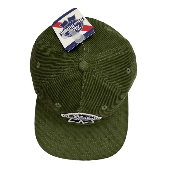 NWT Pabst Blue Ribbon Corduroy Snapback Hat - Picture 7 of 13